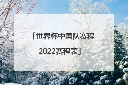「世界杯中国队赛程2022赛程表」篮球世界杯中国队赛程2022赛程表