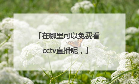 在哪里可以免费看cctv直播呢，