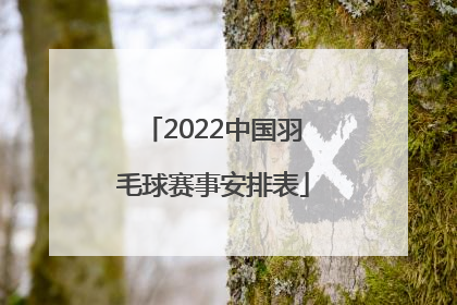 「2022中国羽毛球赛事安排表」2022年羽毛球赛事赛程安排表