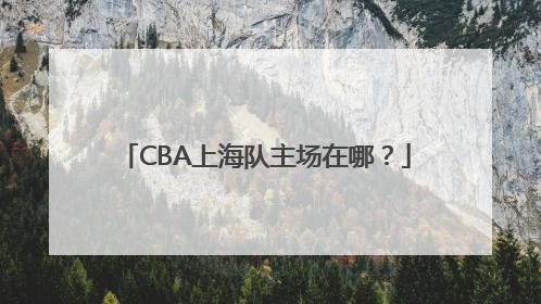 CBA上海队主场在哪？