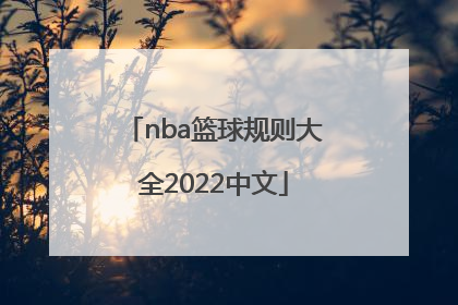 「nba篮球规则大全2022中文」2022三对三篮球规则大全